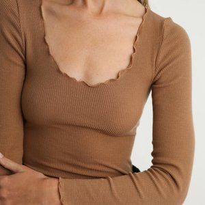 Almina Concept Lettuce Cut Long Sleeve